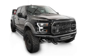 Ford F-150 Raptor Bumper - Front - Addictive Desert Designs - Phantom - Hammer Black Powder Coat - `17-`20 Ford F-150 Raptor Bumper - Front - Addictive Desert Designs - Phantom - Hammer Black Powder Coat - `17-`20